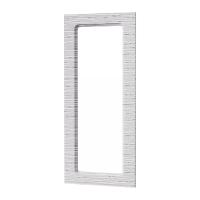 Фасад БЕЛЫЙ СТРАЙП 400 СТЕКЛО Высота 900