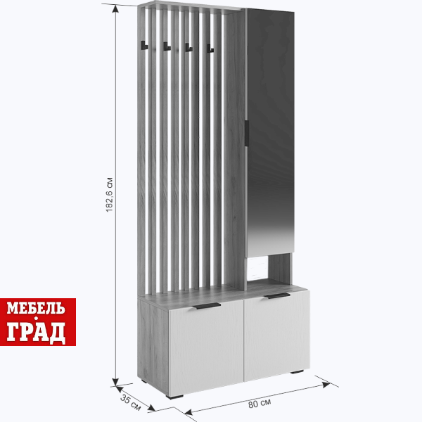 Прихожая/Дуб крафт золотой/графит