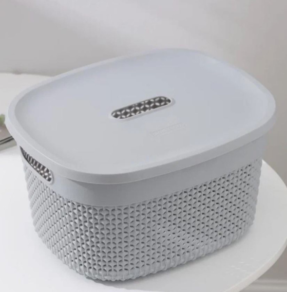 Корзина для хранения  OSLO 6л серый шторм