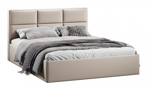 Стелла Кровать 1600*2000 с ПМ Велюр Confetti Cream