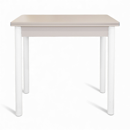 Стол кухонный Уют 4 45(+45)*80*75 Кашемир/белый
