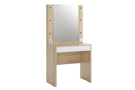 Зара Трюмо дуб сонома/белый 