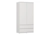 Шкаф ШРК -2 с ящиками Сити Белый/Белый снег