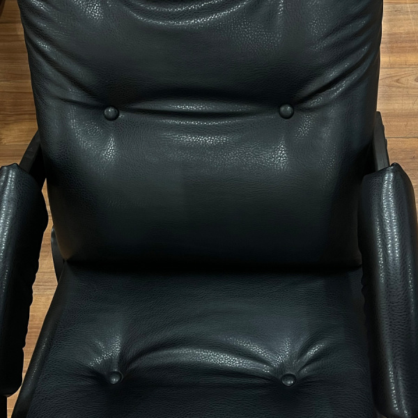 Кресло-качалка Dondolo, Модель 67 венге, экокожа Vegas lite black