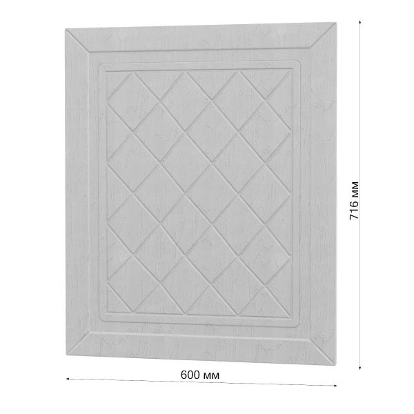 Фасад РОМБ серый 600 для посудомоечной машины