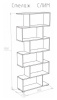 СЛИМ стеллаж Белый матовый 