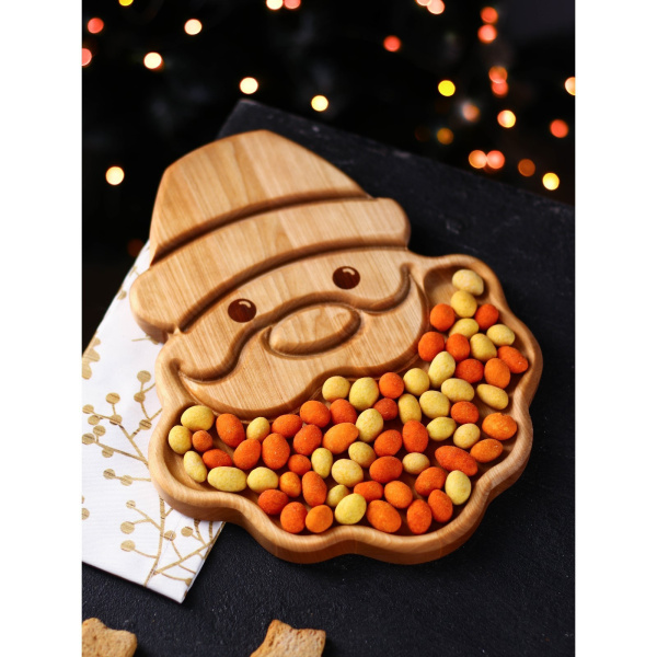 Менажница Adelica «Новогодний Дед Мороз», 28×22×1,8 см