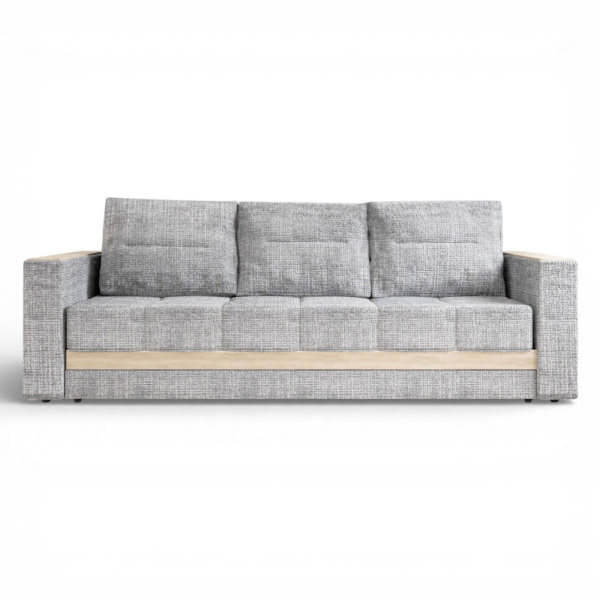 Диван-кровать "Лидер 9" S 2292 - 7 св. серый декор Ясень