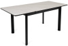 Стол Римини-мини белый мрамор/черный