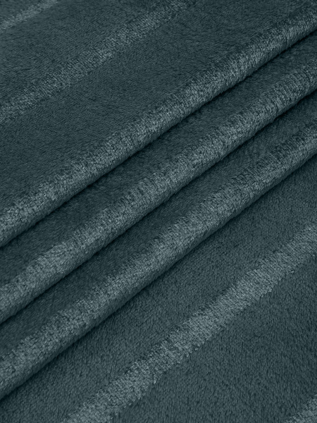 Плед Texrepublic фланель однотон страйп Бирюза 150*200 