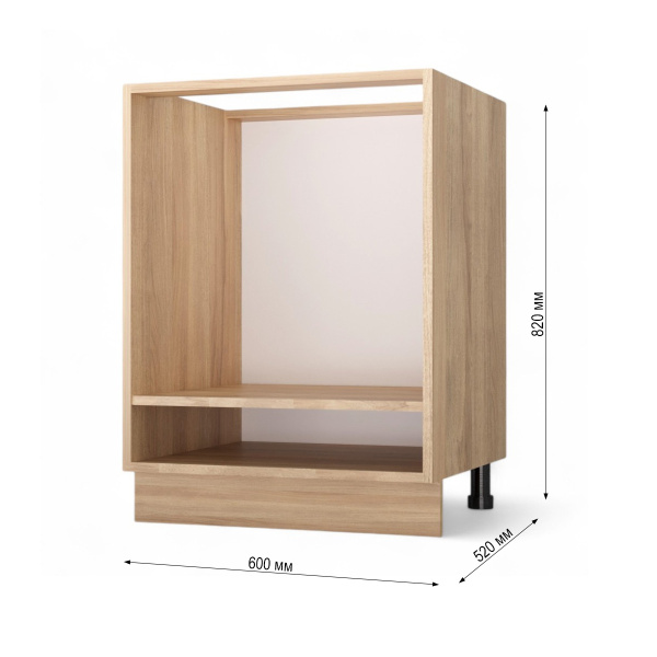 НОВА Корпус стола под духовку 600 / Дуб сонома