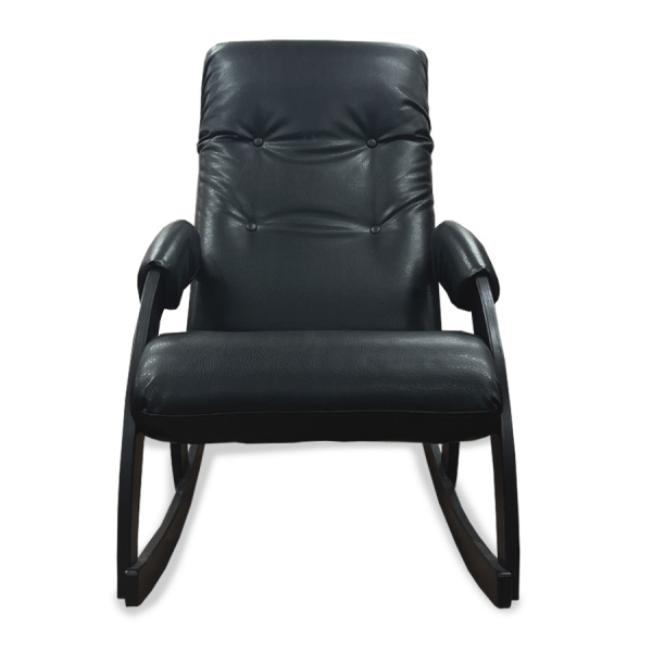 Кресло-качалка Dondolo, Модель 67 венге, экокожа Vegas lite black