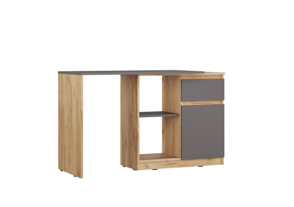 СИТИ Стол письменный СП-21 /Серый графит/ дуб Крафт Зол